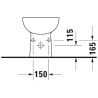 Bidet sur pied D-CODE, Blanc réf. 2238100000