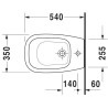 Bidet sur pied D-CODE, Blanc réf. 2238100000