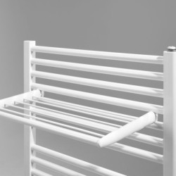 Tablette L470mm Tubes Ronds Droits (Blanc) Réf. GRILLBL