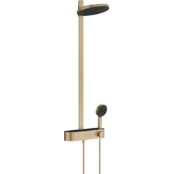 Colonne de douche thermostatique 260 Pulsify E 2jets EcoSmart 9l/min avec mitigeur thermostatique ShowerTablet Select 400 Bronze brossé Réf. 24241140