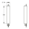 Réhausse seule pour robinetterie grande cuisine PRESTO CHEF. Compatible avec les modèles monotrou. Hauteur 300 mm, diamètre 50 mm. réf.70836