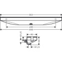 Rainfinity fixfit porter 500, support de douchette à gauche - blanc mat Réf. 26843700