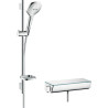 Douche Combi Raindance Select E120 3 jets 65 cm Ecostat select Couleur blanc et chrome réf. 27038400