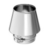 Cône de finition inox316 6 / 10ème + collier de sécurité D 153 Ep0,6 réf. 825153