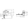 Mitigeur lavabo BRIVE avec système d'installation breveté 5 35'' chromé Réf. E75760-4-CP