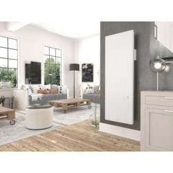 Radiateur électrique chaleur douce Connecté Ovation 3 vertical Blanc 1500W Réf. 430251