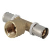 Té à sertir, femelle à visser Fluxo laiton diamètre 20x3/4mm réf. FLT2020F