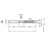 Sachet de 10 Goujon empreinte torx ez M10 x 80 mm  NOVIPRO