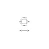 Abattant frein de chute INSPIRA SQUARE onyx Réf. A80153264B