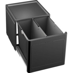 Poubelle tri sélectif en plastique propylène BLANCO BOTTON Pro 45 / 2 Automatic 2 seaux de 13l garantie 2 ans Réf. 517467