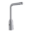 Mitigeur lavabo PRESTO 5750 avec fonction START / STOP, bec fixe, avec transformateur 230 V AC/7 VDC IP65, chromé réf. 55139