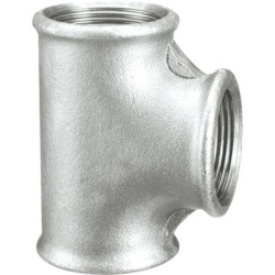 Té réduit 130R fonte malléable galvanisée femelle 26x15x26 réf.130026015026G