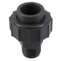 Manchon union d'adaptation métal plastique femelle à coller diamètre 25mm fileté mâle 20/27 UN2520M