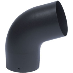 Coude émaillé noir Sanpli 72° diamètre 153 mm réf. 342436