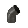 Coude émaillé noir Sanpli 72° diamètre 153 mm réf. 342436