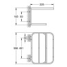 Porte serviette et tablette Selection Supersteel Réf. 41066DC0