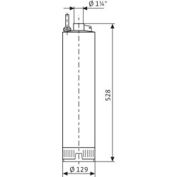 Pompe immergée de forage TWU 5 230V Mono TWU 5 305 EM réf. 4104119