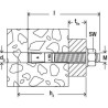 Goujon d'ancrage FBN II 10/30x105 - 4/sachet Réf. 33513