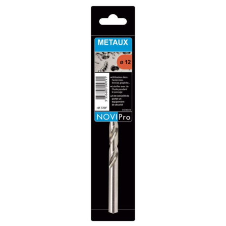 Foret cylindrique meulé HSS Pro Novipro pour métaux D13x151mm