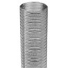Gaine accordéon en aluminium longueur 450 mm extensible à 1,5 m diamètre intèrieur 100 mm réf. 045100