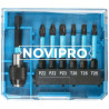 Set de 6 embouts impact + porte embout à bague Novipro