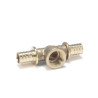 Té à sortie femelle diamètre 20-15x21 en laiton Réf 11690481001