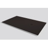 RECEVEUR BASE SLATE 75 MOKA (160x75). Bonde standard. Grille inox. Possible rebord. Découpe sur-mesure. Réf: 53012400