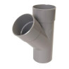 Culotte simple MF 45° gris PVC Nicoll diamètre 110 mm