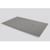 RECEVEUR BASE SLATE 90 CEMENTO (100x90). Bonde standard. Grille inox. Possible rebord. Découpe sur-mesure. Réf: 53000726