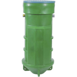 Poste de relevage eaux chargées CUVE DE RELEVAGE MONOFOS VIDE LIB 1400-PP/290A pose extérieur uniquement équipé d'une pompe SEMISON 290 AUT montée sur barres de guidage alimentation électrique 230 V hauteur de relevage maxi 7 M Réf. 145060