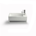 Lave-mains ARTANA D 50 cm finition mat sans trop plein avec mitigeur à droite Réf. NS-7001-D