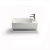Lave-mains ARTANA D 50 cm finition mat sans trop plein avec mitigeur à droite Réf. NS-7001-D