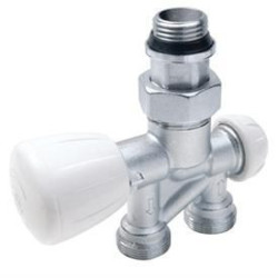 Robinet monotube à 4 voies. Thermostatisable. Douille auto-étanche. Rajouter la sonde R171F. Entraxe 35 mm pour alésage 16. Entraxe 50 mm pour alésage 18 Réf. R356MX062