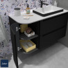 Coquette alliance 1 porte curve largeur 30 cm finition ng mt réf : 97027