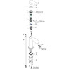 Mitigeur petit lavabo Metris 100 sans tirette ni vidage Réf. 31186000