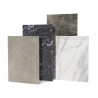 Revêtement prêt-à-poser Fundo Top , aspect marbre, en matière composite marbre, en format 1200x900x4mm en coloris Marbre grey-beige pour Fundo Riolito Neo Réf. 072020920