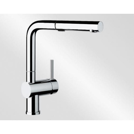 Mitigeur monotrou avec bec tube orientable BLANCO LINUS-S Vario avec douchette couleur chromé garantie 2 ans Réf. 518406