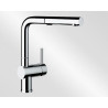 Mitigeur monotrou avec bec tube orientable BLANCO LINUS-S Vario avec douchette couleur chromé garantie 2 ans Réf. 518406