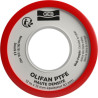 OLIFAN PTFE ruban épaisseur supérieure, spécial haute densité 12mmx12mx0,1mm cache rouge réf 815153