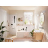 Façade mitigeur de lavabo  Rebris S pour montage encastré avec bec 20 cm Noir mat Réf. 72528670