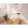 Façade mitigeur de lavabo  Rebris S pour montage encastré avec bec 20 cm Noir mat Réf. 72528670
