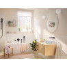 Façade mitigeur de lavabo  Rebris S pour montage encastré avec bec 20 cm Noir mat Réf. 72528670