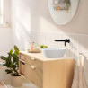 Façade mitigeur de lavabo  Rebris S pour montage encastré avec bec 20 cm Noir mat Réf. 72528670