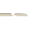 Système de panneaux muraux étanches Polyrey Nuance support composite profil bord arrondi + languette décor Gris Orage G059 finition FIA format 260x120cm épaisseur 11,7mm