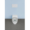 Plaque de déclenchement double touche SIGMA 01 blanche, compatible bâti SIGMA DUOFIX UP 320 et 720 Réf. 115.770.11.5