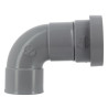 Coude système J femelle femelle 87°30 diamètre 50mm CJ88J pour sortie d'appareil sanitaire