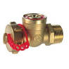 Robinet à boisseau sphérique laiton avec bouchon sans porte caoutchouc diamètre 15x21 R608Y033
