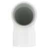 Coude simple femelle femelle 87°30 diamètre 40mm blanc UCH88B