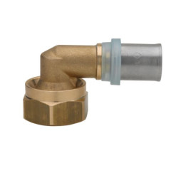 Coude femelle écrou libre 16x3/8 Altech pour tube multicouche (2)