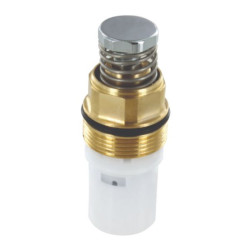 Tête interchangeable pour lavabo presto neo duo s. Déclenchement mécanique temporisé par manette ergonomique. Temporisation 10-20sec. Système antiblocage anti vandalisme. réf. 01238